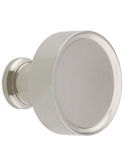 Hunter Cabinet Knob - 1 1/4 inch Diameter in Polished Nickel.